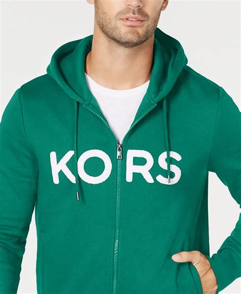 michael kors black zip up hoodie